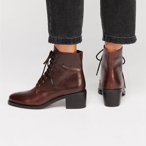 Jeffrey Campbell Zephyr - Brown Leather Ankle Boots